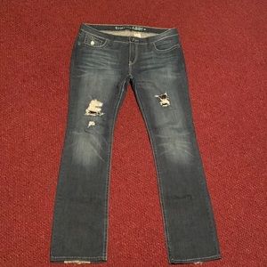 Cruel Girl Distressed Jeans- xlong length 37”
